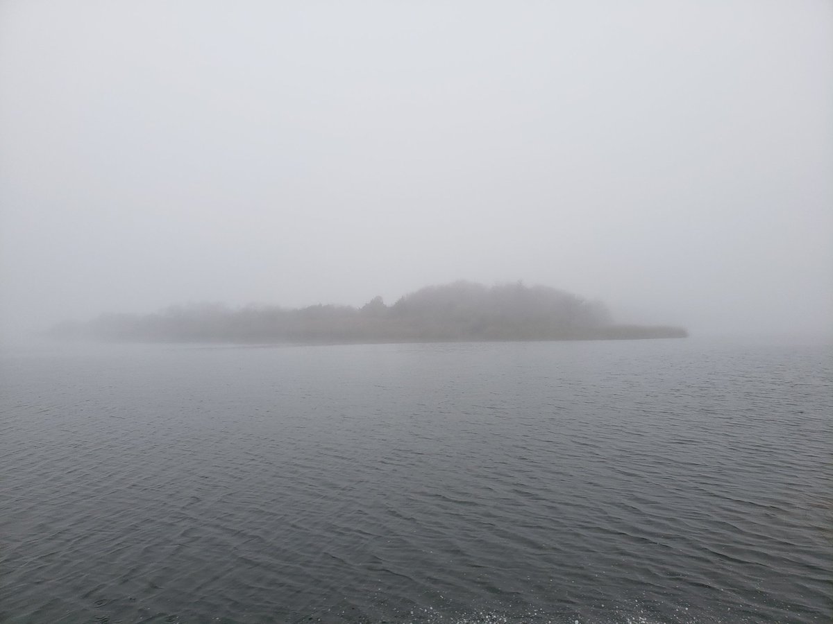 DrBellinger's tweet photo. Foggy day on the water. #wintersampling #urbanlimnology @anotherlizj @AustinWatershed #walterlong https://t.co/DluQizrx6J
