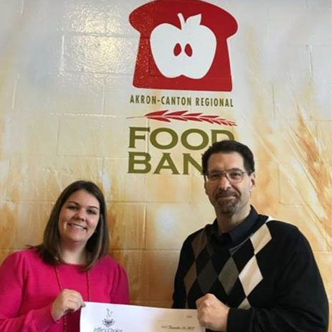 Jeffie's Choice recently collected $1,500.00 for the <a href="/ACRFoodbank/">Akron-Canton Regional Foodbank</a> to supply 6,000 meals for those in need! #handsonhunger Learn more about Jeffie's Choice: jeffieschoice.org #handsonhunger