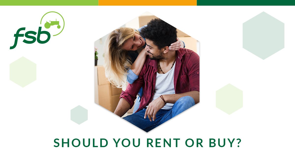 Rent or Buy? Five Questions Consumers Should Ask First...
fsb1879.com/news/articles/…
Member FDIC, Equal Housing Lender