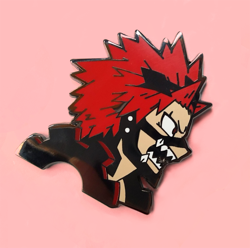 akitamonstercom's tweet photo. Very excited to share my first step into enamel pins, and certainly won't be the last (I have some more BNHA designs coming up soon as well!) Please be aware orders won't ship until Friday, so no xmas delivery. Go here to snag them!! 💥⚙️  https://t.co/BbZHBMsbTB #BNHA #kiribaku https://t.co/3o720vu9oG