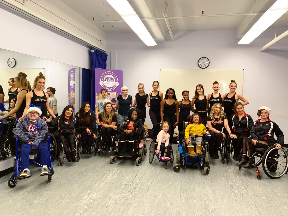 Rockettes's tweet photo. What an inspiring day! We had the opportunity to teach some of our iconic choreography to the talented @Rollettes_LA and @gardenofdreams kids for #GDFWeek. They did absolutely amazing! 💫 https://t.co/MmRNZP9e4X