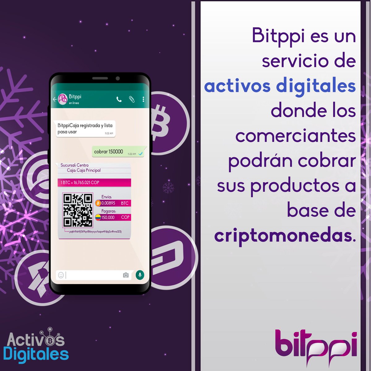 Bitppi's tweet image. 📱 Bitppi un servicio de @ActivosDig en el que tú como comerciante podrás cobrar sus productos con criptomonedas. 💰

#Bitppi #Cúcuta #NortedeSantander #criptomonedas #ver #clientes #comerciantes #servicio #productos #caja #saldo #cobrar #recibir #pagos #saldo #sucursal