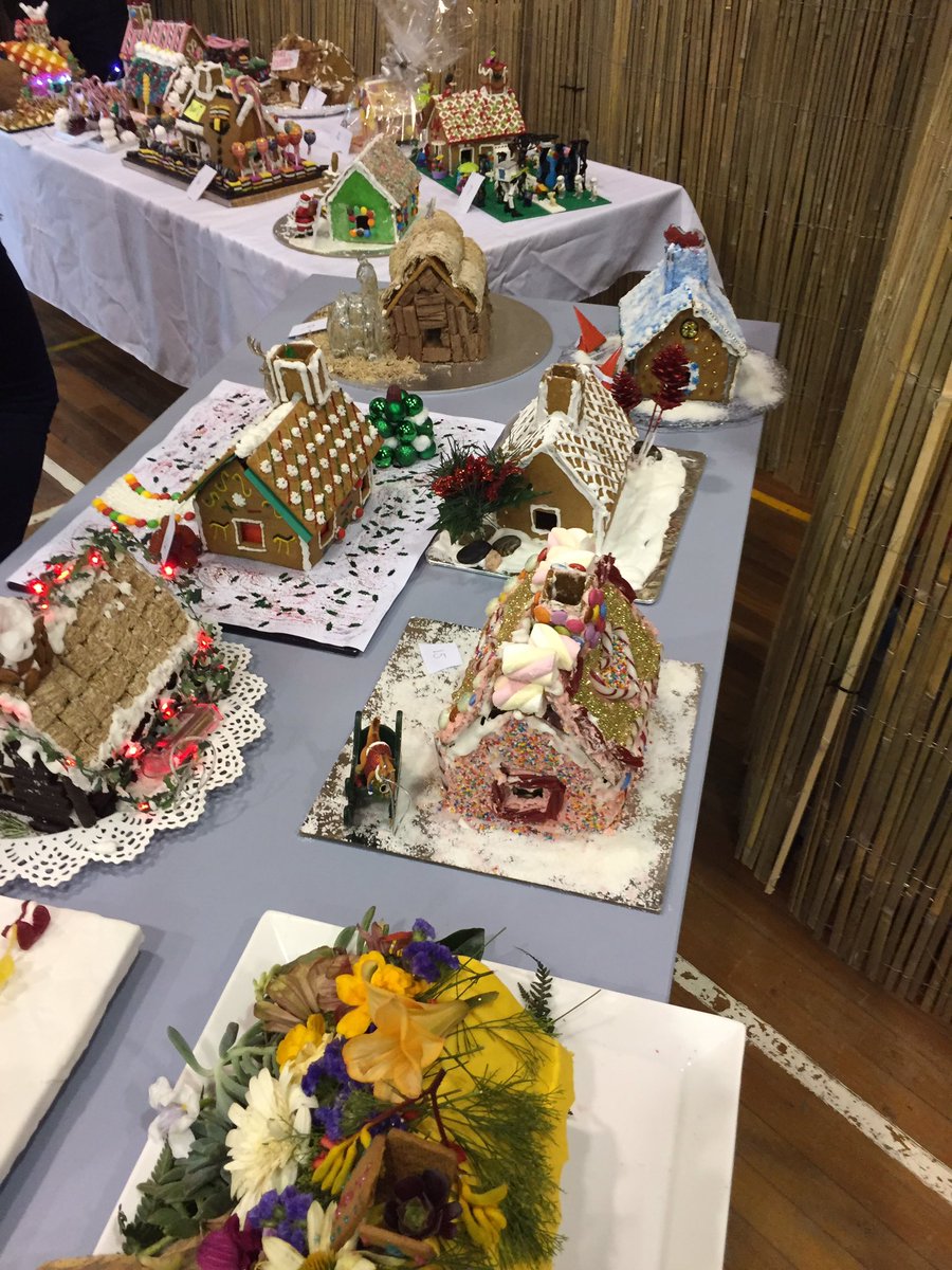 tasriffic's tweet photo. It takes a gingerbread village to raise a child - amazing how seriously competitive teachers become when set a challenge. Judged at early breakfast this morning  - legends! @jodiannwarner1 @iec_hs https://t.co/UjVqgEtc27