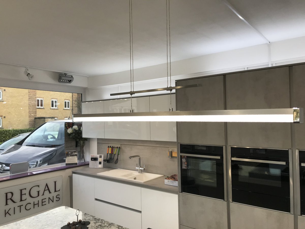 We have some beautiful new #pendantlights from @LeytonLighting on display at our #chelmsford showroom. Regal can include a wide variety of lighting in your new #dreamkitchen regalkitchens.co.uk #kitchendesign #kitchenshowroom #kitchenlighting #essex