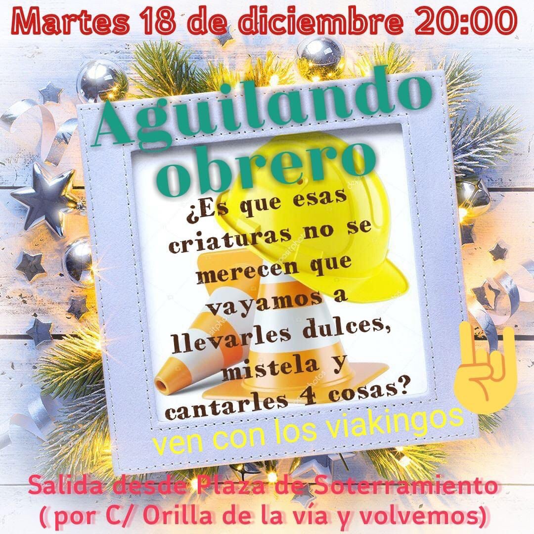 ALasVias's tweet photo. 🍪🍷🎵 Aguilando Obrero de los @viakingos

🗓 MARTES, #18deDiciembre, ¡463 @DiasALasVias!
🕗 20:00
📍 Plaza del Soterramiento (https://t.co/a47V4VopdE)
#️⃣ #MurciaLibreDeMuros

       ¡NO TE LO PIERDAS! https://t.co/2icw4YidEl