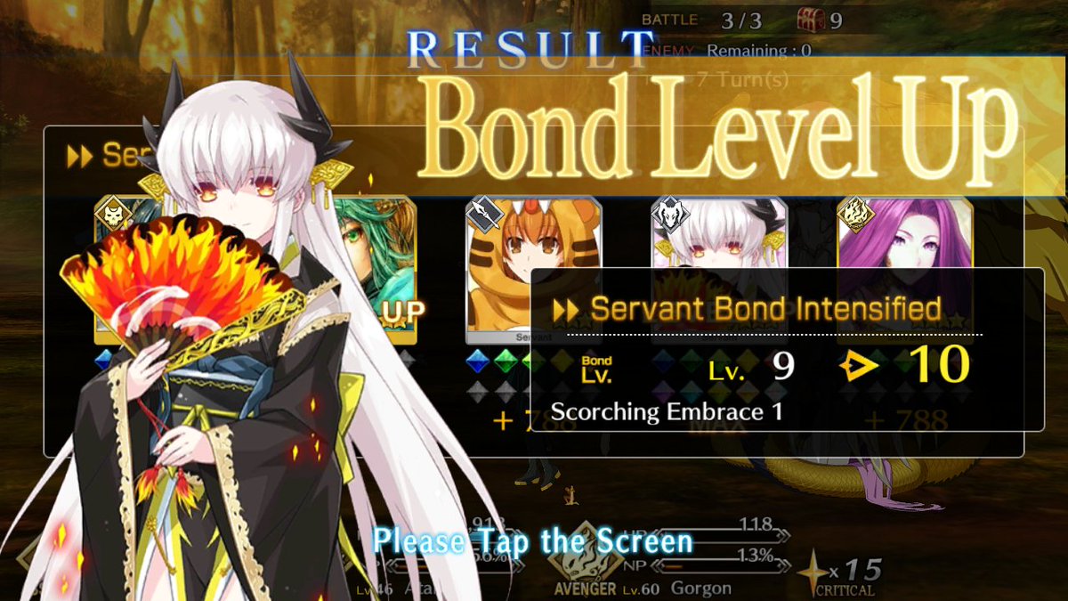 Rmn_4_Life's tweet photo. My first Level 10 Bond!

Kiyohime was one of the first to join me on my adventures. She's still there... Clinging onto my arm... Refusing to let go...

(send help plz)

#MAXBond #Kiyohime
#FateGOUSA #FateGrandOrder #FGO https://t.co/3XbFsS2mNt