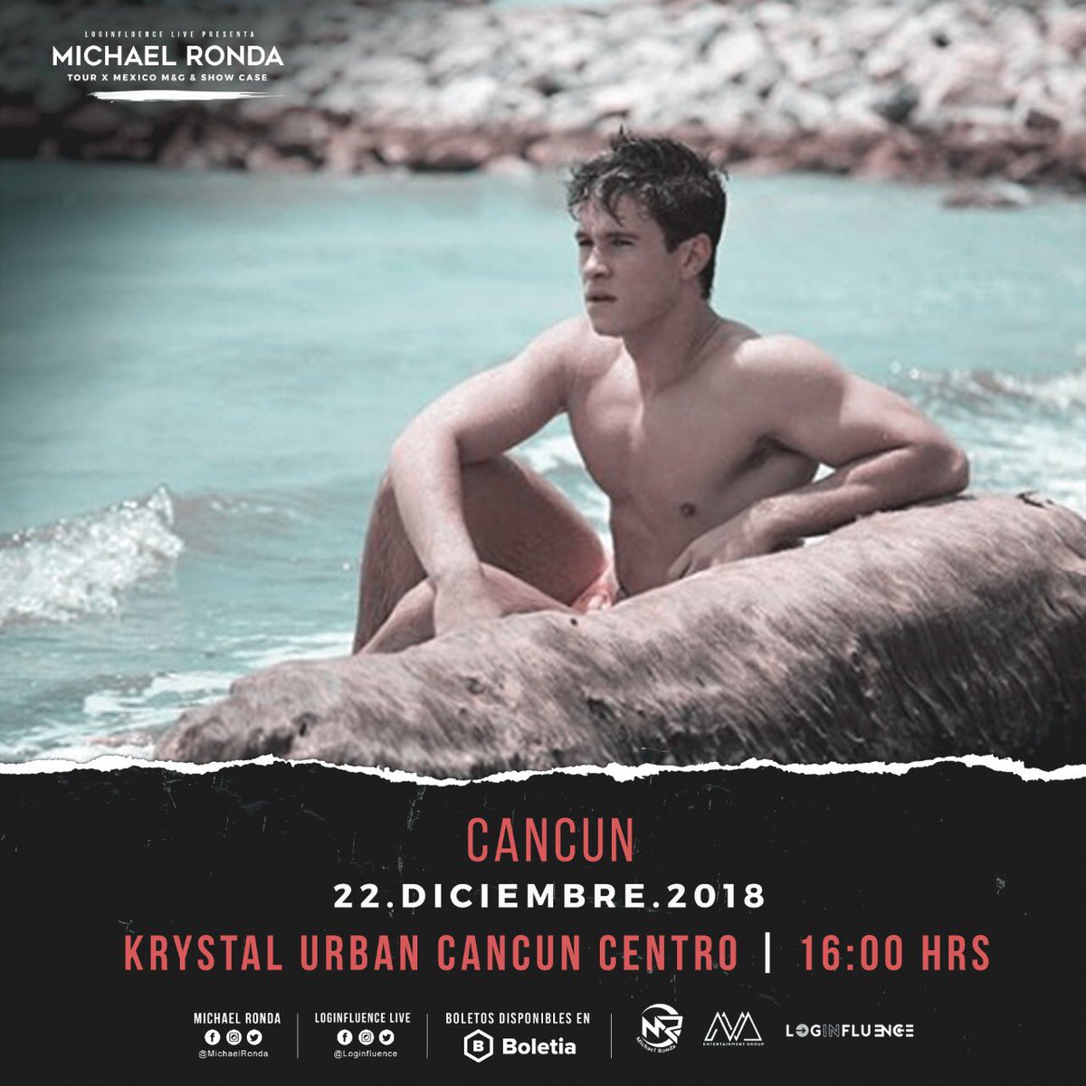 amdlivemx's tweet photo. ¡#CANCUN! Ya puedes encontrar tus tickets en @boletia para ser parte de esta increíble tarde junto a @Michaelronda con muchas sorpresas para ustedes. 🌴🌞

@LoginInfluence | @amdlivemx 🇲🇽 https://t.co/tUClV0FJIr
