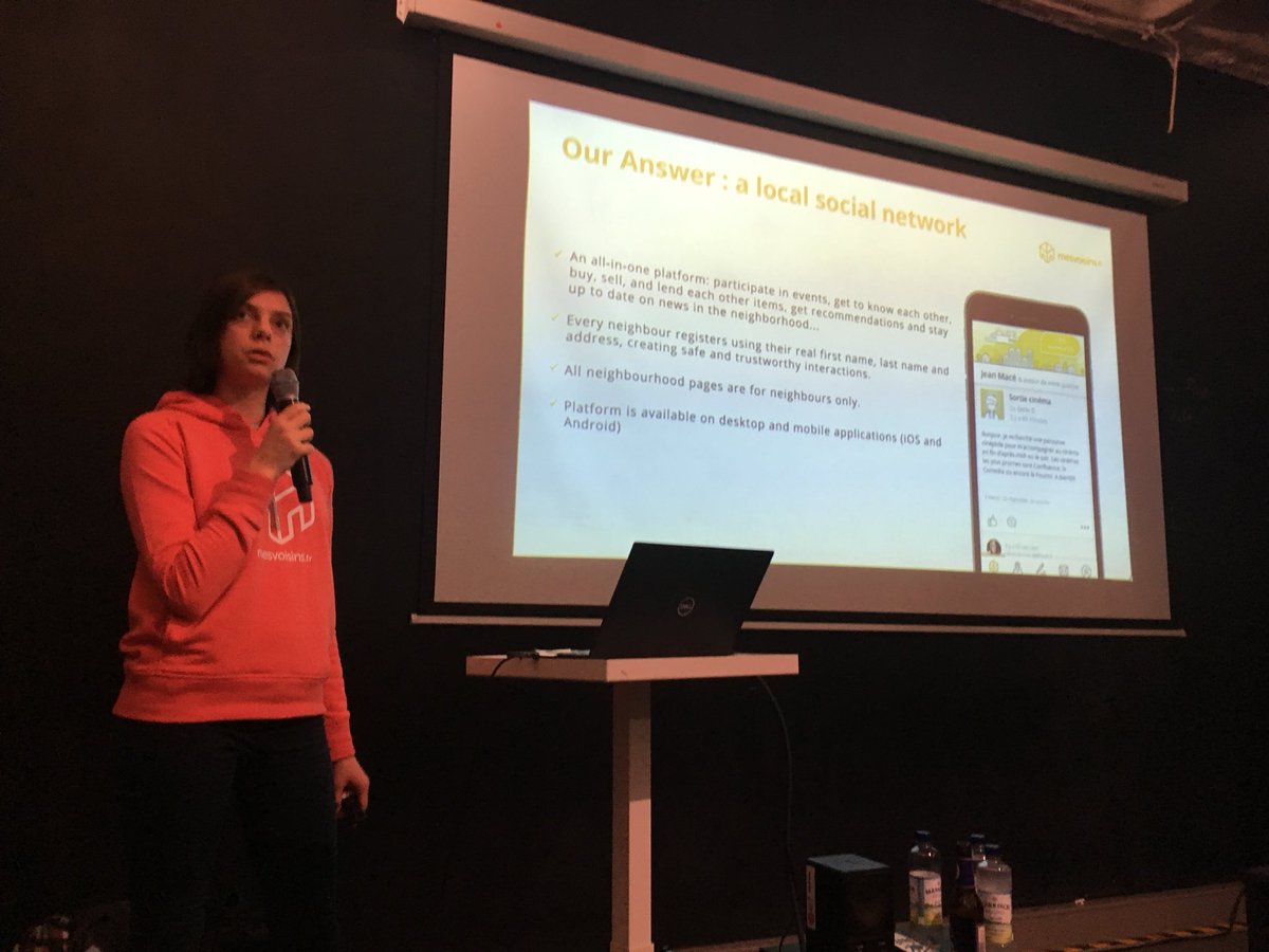 French Tech Berlin (@frenchtechbrln) on Twitter photo French Tech Christmas Party : second pitch in #SocEnt with @mesvoisins_FR (<a href="/nebenan_DE/">nebenan.de</a>) #frenchtech #techforgood French Tech Christmas Party : second pitch in #SocEnt with @mesvoisins_FR (<a href="/nebenan_DE/">nebenan.de</a>) #frenchtech #techforgood