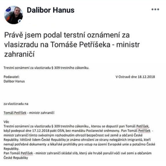 Posledniskaut's tweet photo. Už je to tady.
Terstní oznámení za vlasizradu na Tomáše Petříšeka. https://t.co/vHm7sXn2tD