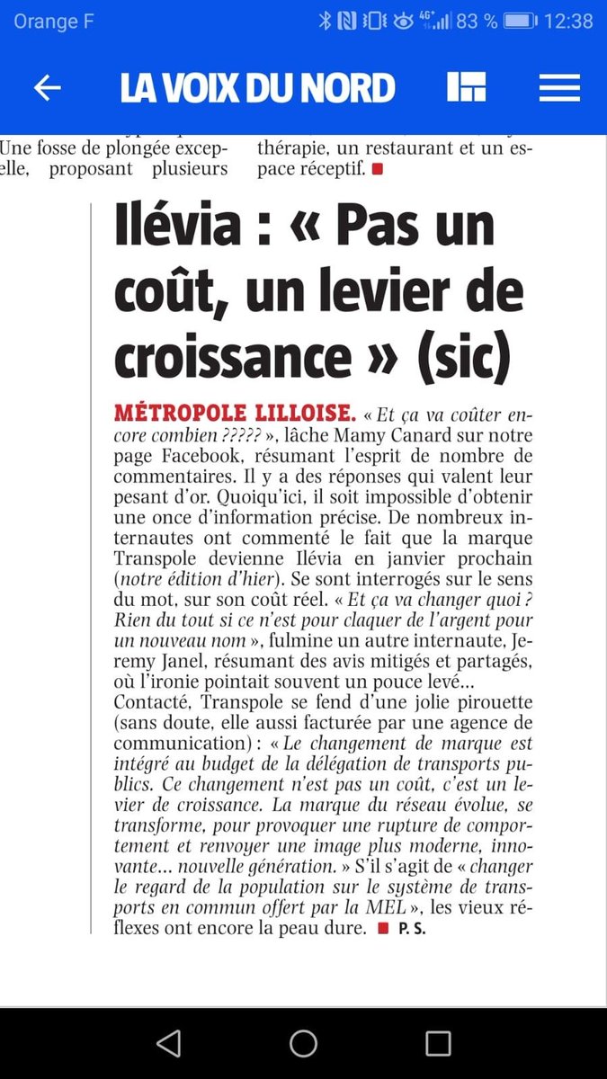 GregoryRambour's tweet image. Selon eux changer de nom fera monter la frequentation du réseau de TC de la @MEL_Lille ...
Laissez moi rire ! 😂😭😟
Ce qui fait monter la frequentation c&apos;est la qualité du service et de desserte pas le nom donc investir dans les 🚋Ⓜ🚍🚲🚶🚠
#transpole bien mieux que ilevia !