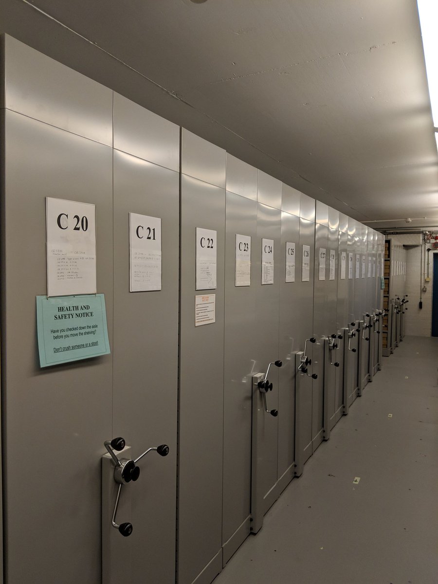 rlwills's tweet image. When you need the bay at the other end of the roller racking #sigh #archiveproblems
