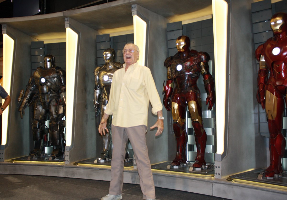 Here's a special Tuesday throwback from a few years ago...
Suitable Stance: Check.
Excitement Level: Double check.
Armor: Stan just couldn't decide!
Which Iron Man suit would you choose? Mark I-IV and beyond!