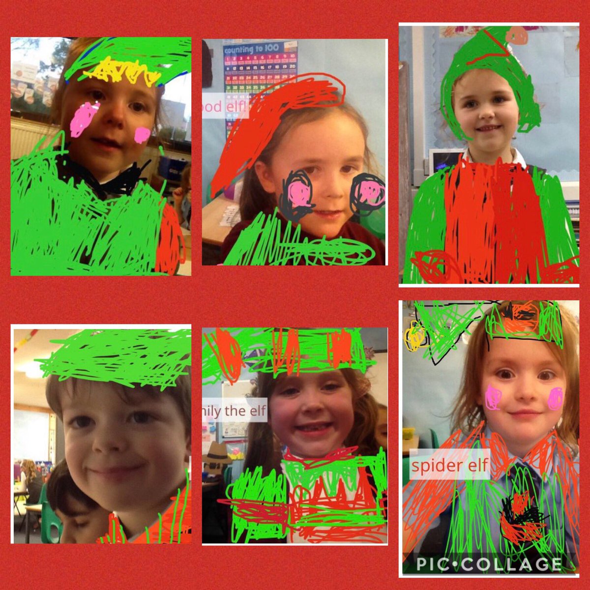 MrsNScott2018's tweet photo. It’s time for an #Elfie ! Today in P2 @stdavidsprimary we took a selfie before using the drawing tool on @Seesaw to change ourselves into elves! #ICTFun #ChristmasElf https://t.co/tmSvbRB97T