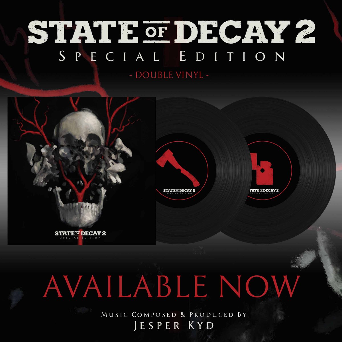 SumthingDigital's tweet image. The State of Decay 2 OST double vinyl is available now!

 Get your copy while supplies last:
shop.sumthing.com/products/state…

#stateofdecay2 #stateofdecay #microsoft #undeadlabs #soundtrack #vinyl #vgm #videogames #zombies