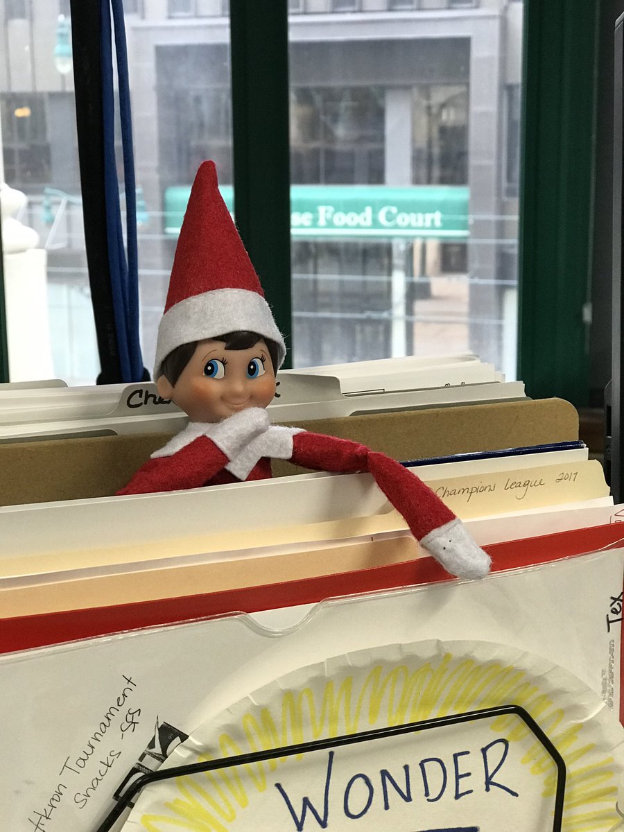 AlgonquinS4Kids's tweet photo. ASK got into a little bit of trouble last night #ElfontheShelf #ElfThings https://t.co/BxhXx78Drh