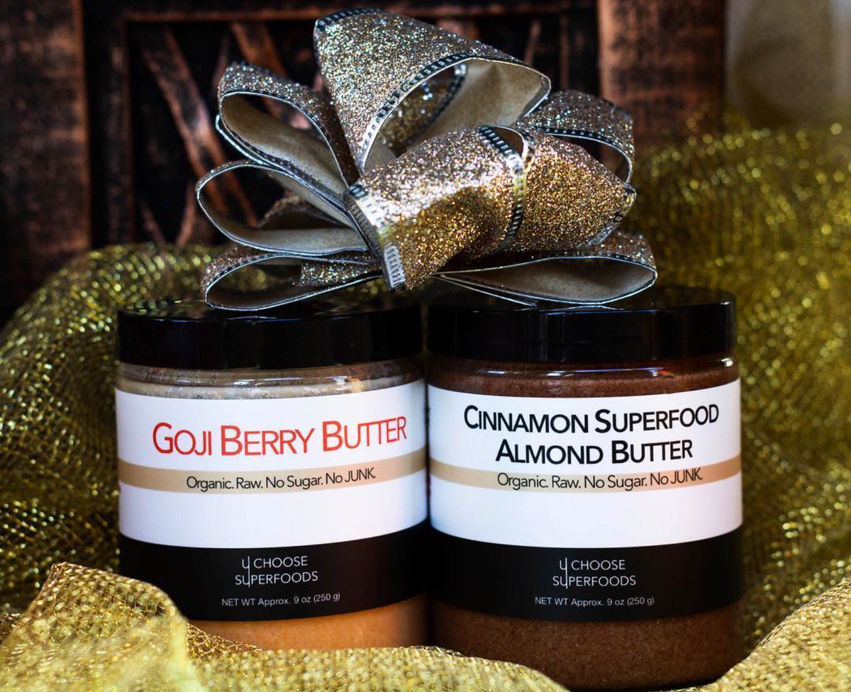 UCSuperfoods's tweet photo. Give the Gift of Health! 🎁#almondbutter #smoothiebowl #smooothie #healthyrecipes #gojiberry #coconutbutter #rawnuts #organic #santamonica #nutbutter #superfood #weightloss #glutenfree #healthysnack #plantbased #veganfood #fitfam #foodblogger #healthygift #foodie #glutenfree https://t.co/5Qt7c7XgYF