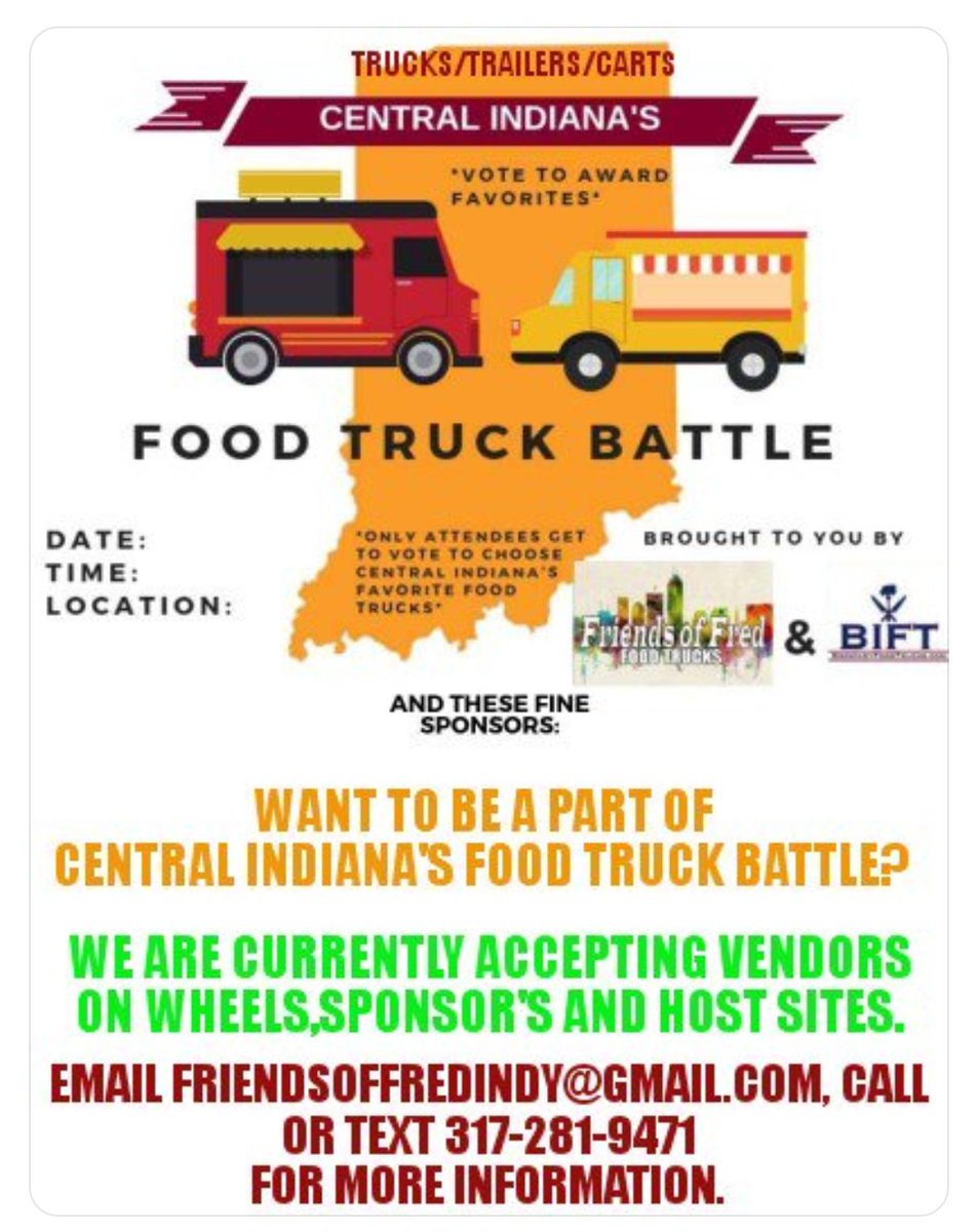 Are you a mobile vendor? Do you have a site that is perfect for 75+ food vendors, customers, etc? Would your company like to sponsor a huge foodie event??
