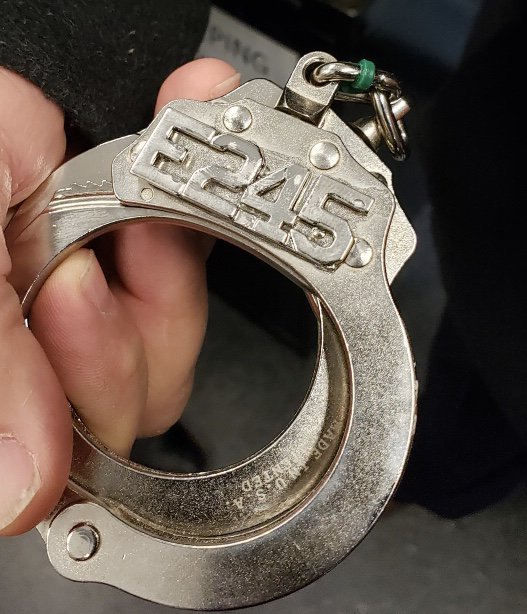 FDNY's tweet photo. These are the handcuffs that @NYPDnews used to arrest Joseph Desmond, who is accused of killing #FDNY Firefighter Faizal Coto, of #Engine245. Thank you to all members of law enforcement in NY and NJ for your efforts to bring Firefighter Coto’s killer to justice. https://t.co/PpAdc4iMnB