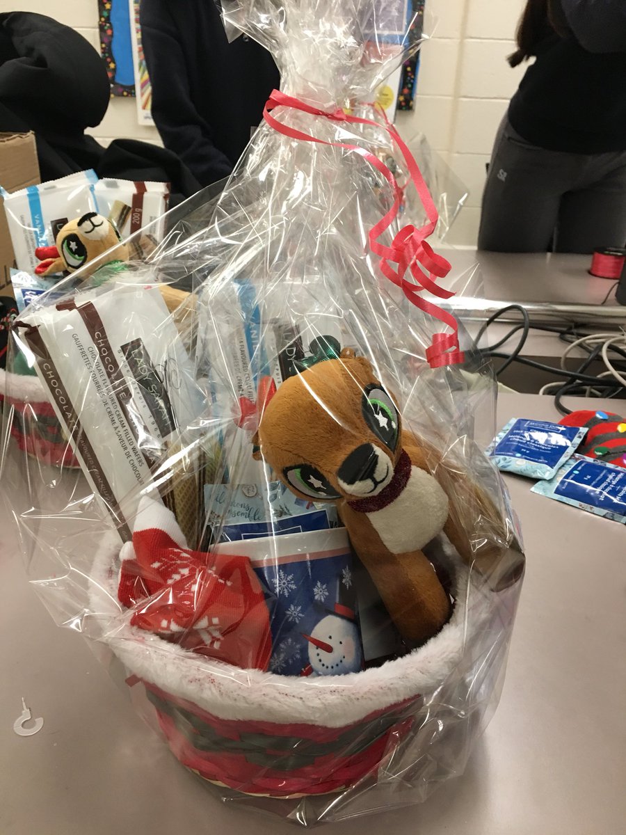 DECA the halls! Elves hard at work on gift basket deliveries! 🎅 ❄️ 🎁 🎄