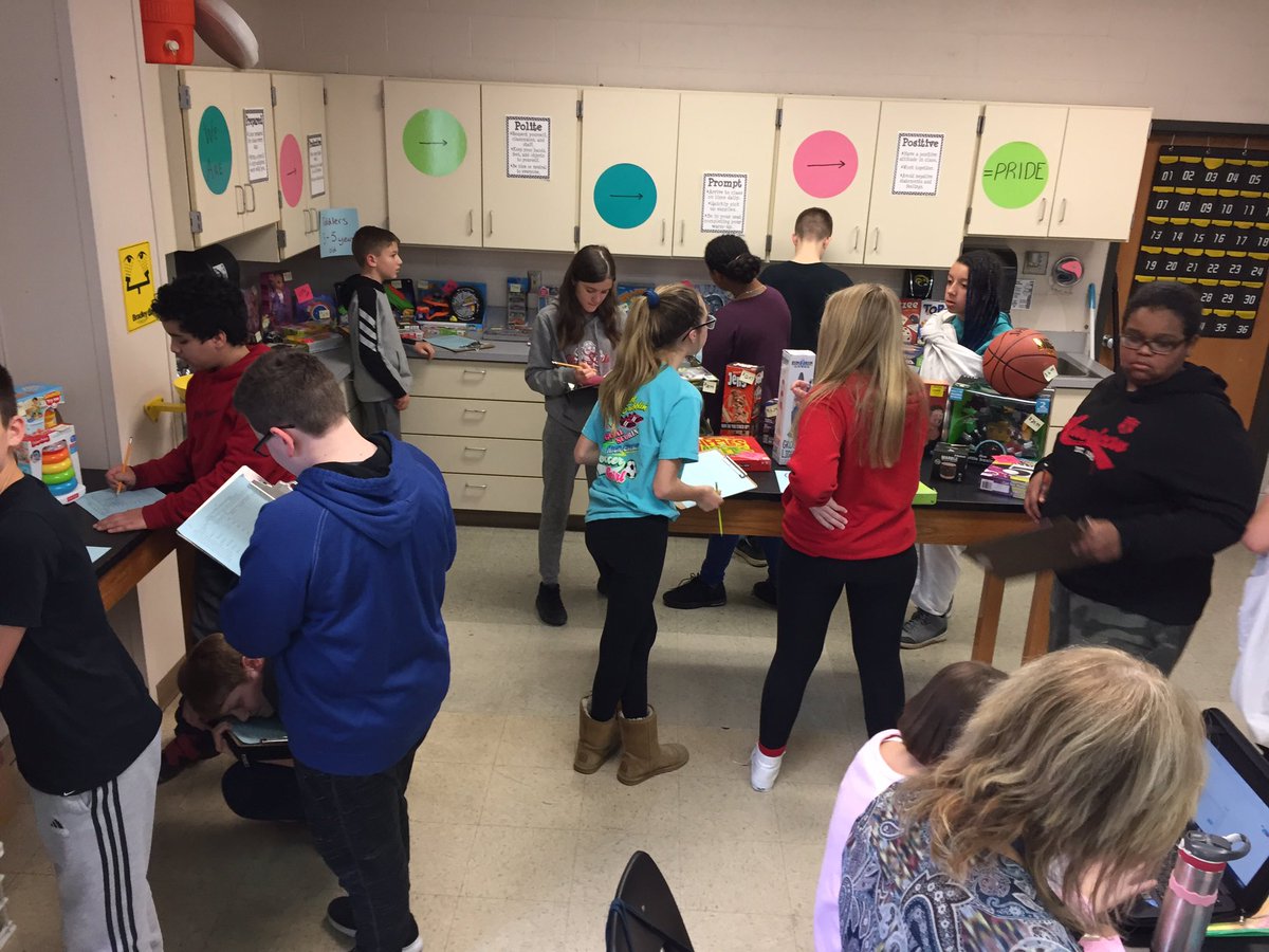 Mrs_DAmore's tweet photo. Ss engaged...check...evidence of learning...check...mock shopping day with Toys for Tots toys!! 7C building a sense of empathy + math skills!!! Cafe Day and Banking Day coming up... https://t.co/Nja0yvN64f
