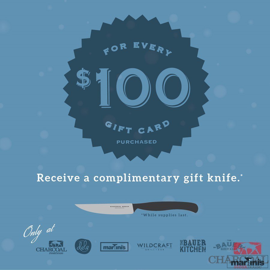 martinisrest's tweet photo. It's that time of year! Don't miss out on your Charcoal Steak Knife! Our gi... https://t.co/qS7hZSNqmX https://t.co/6lHOYuKHMK