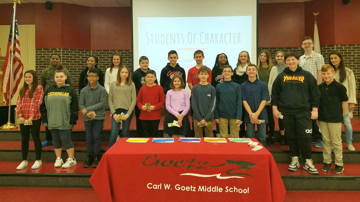 Goetz_JSD's tweet photo. Congratulations to this month's Students of Character! These students are glowing examples of our R.A.C.E.R. community and we are proud to recognize their character. #GoGoetz #GoetzPride https://t.co/RztpQj6tU1