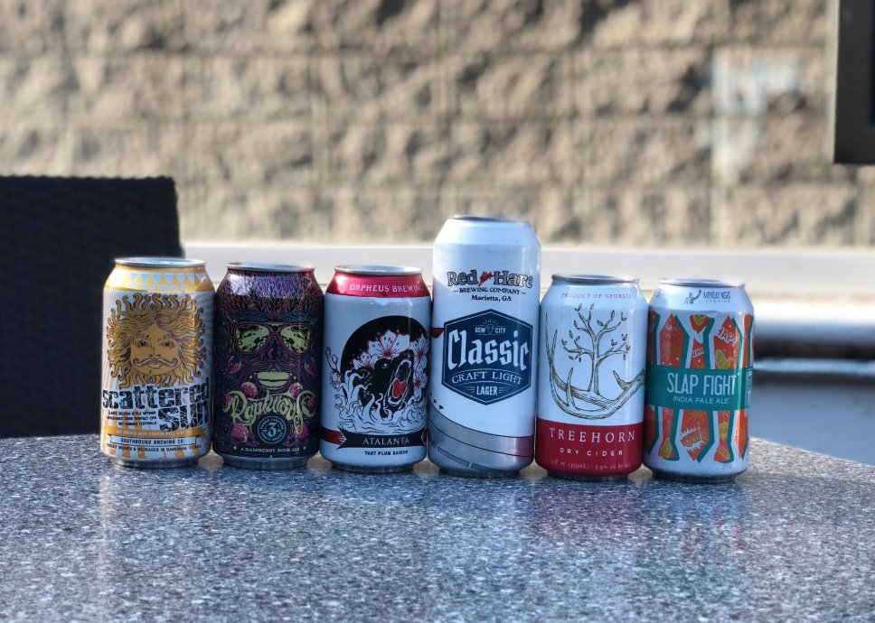 Dantannas's tweet photo. Now that's a lineup. Drink local, because today we're pouring 1/2 priced GA brews including favorites from @orpheusbrewing, @ThreeTaverns and more. #tapdowntuesday #georgiabeer #beeroclock https://t.co/cbs5CpFRTH