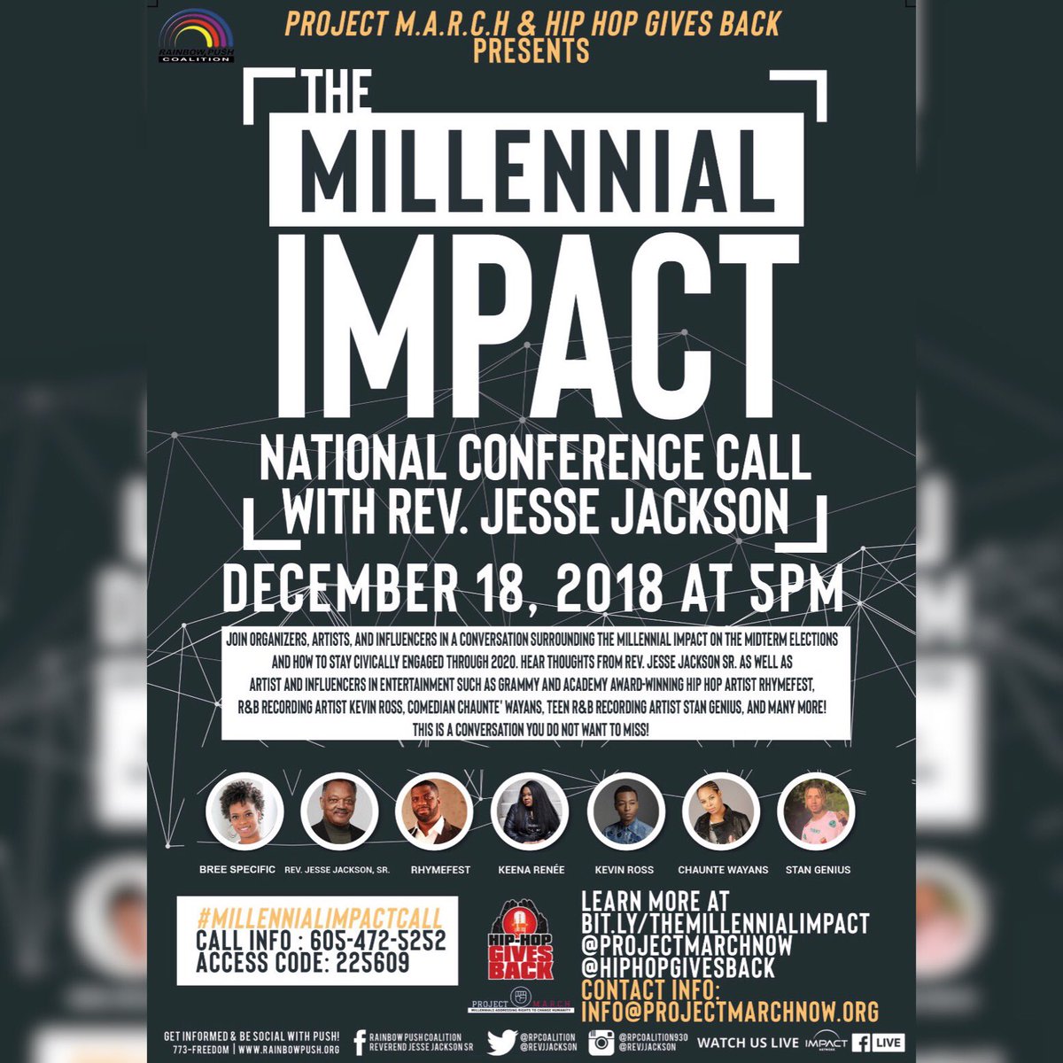 Who dialing in tonight? 👀 #MillennialImpactCall