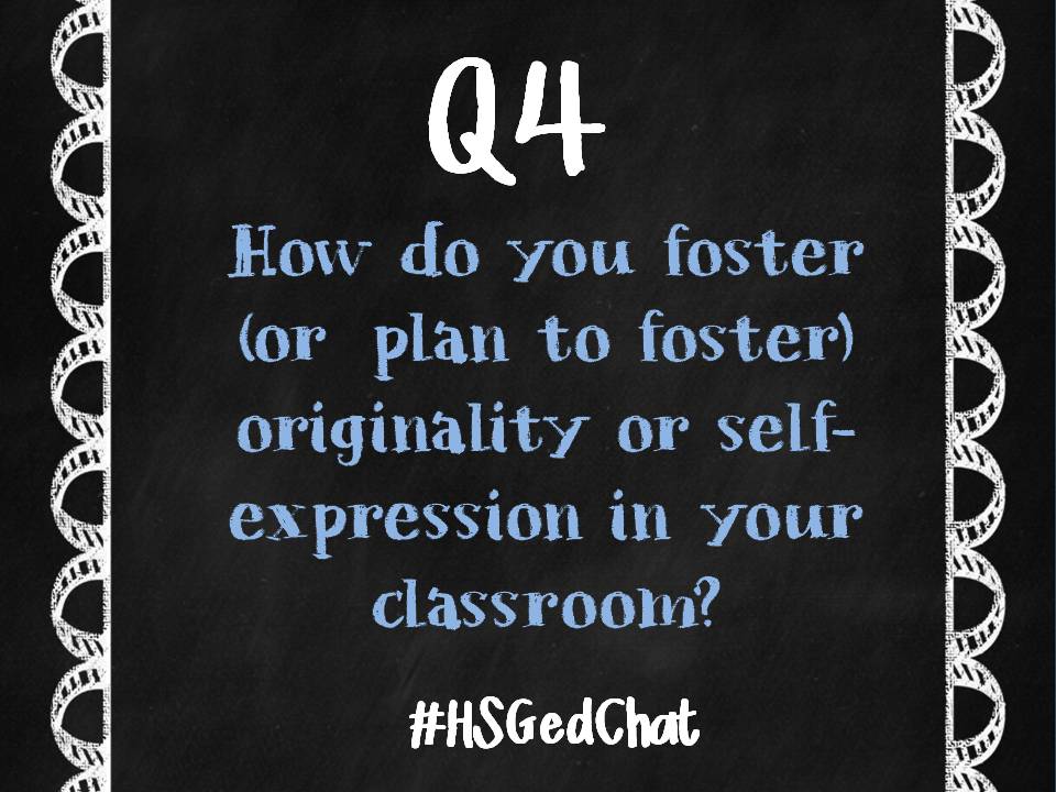 Answer question 4 with A4) #HSGEdchat