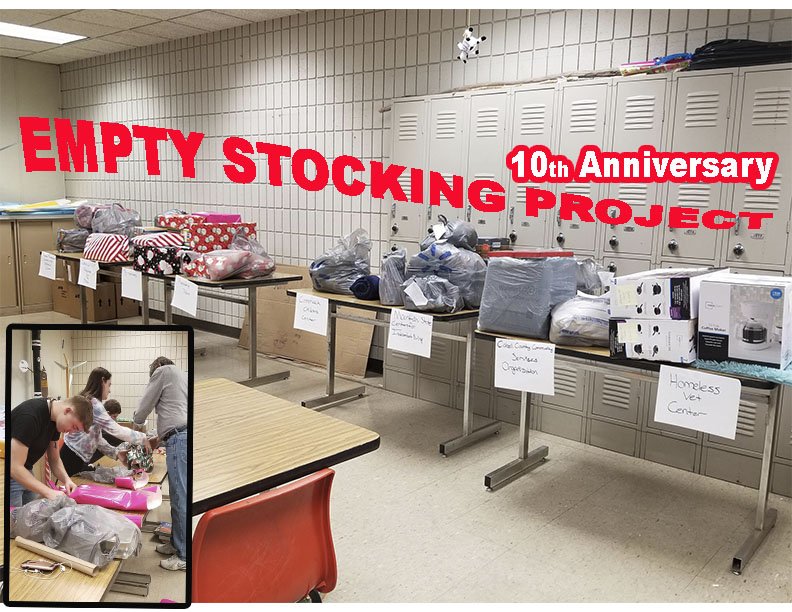 Mr. Alford's class take part in the Empty Stocking event for the 10th year in a row.