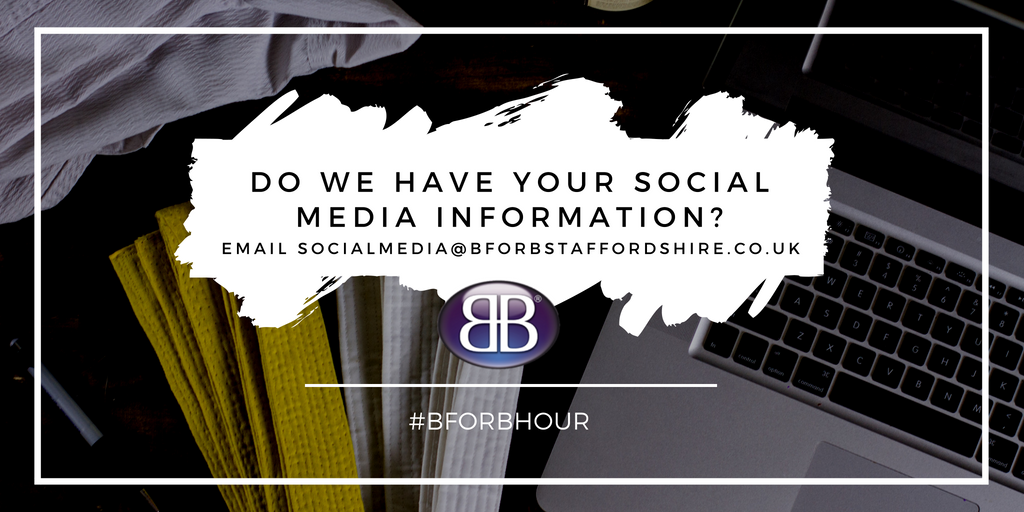Have you provided us with your social media information?

Send it to socialmedia@bforbstaffordshire.co.uk #BforBHour