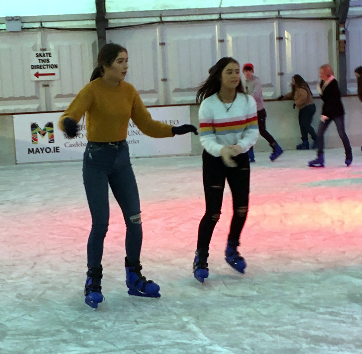BallyhaunisCS's tweet photo. Our TY &amp; LCA students enjoyed a fun morning at 'Mayo on Ice' in Castlebar recently. Many thanks to Mrs Lyons and Mr Mitchell for accompanying the students. @CastlebarOnIce https://t.co/UXArDKJMUD