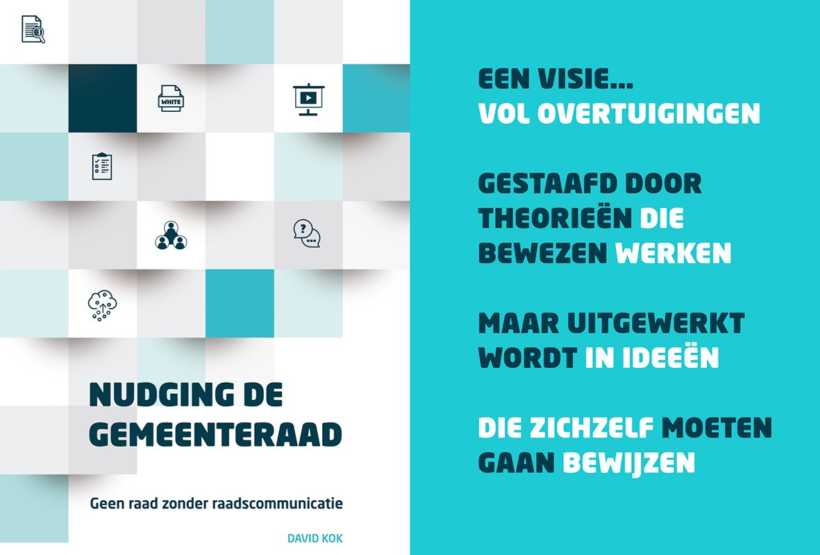 Mooi nieuws! Het boek 'Nudging de gemeenteraad' van <a href="/DavidKok/">David Kok</a> is uit! Benieuwd naar zijn visie op #raadscommunicatie en welke rol dit heeft voor jouw gemeenteraad? Bestel het boek nu op nudgingdegemeenteraad.nl! 📚#nudgingdegemeenteraad