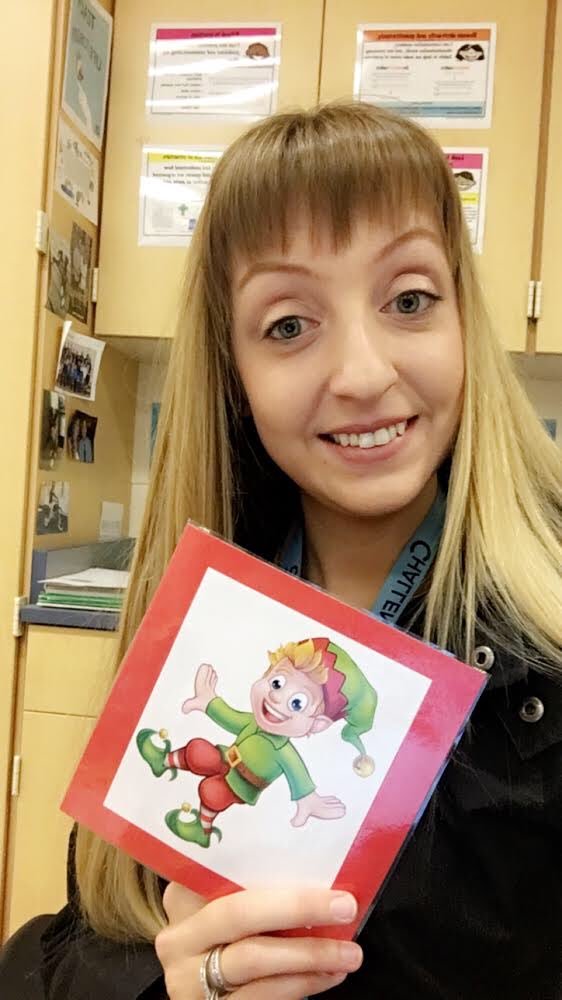 Flood1Tracy's tweet image. Simmons @Simmonsknights1 staff enjoyed the first annual Elf Hunt. #rsd122cares #simmonslearns