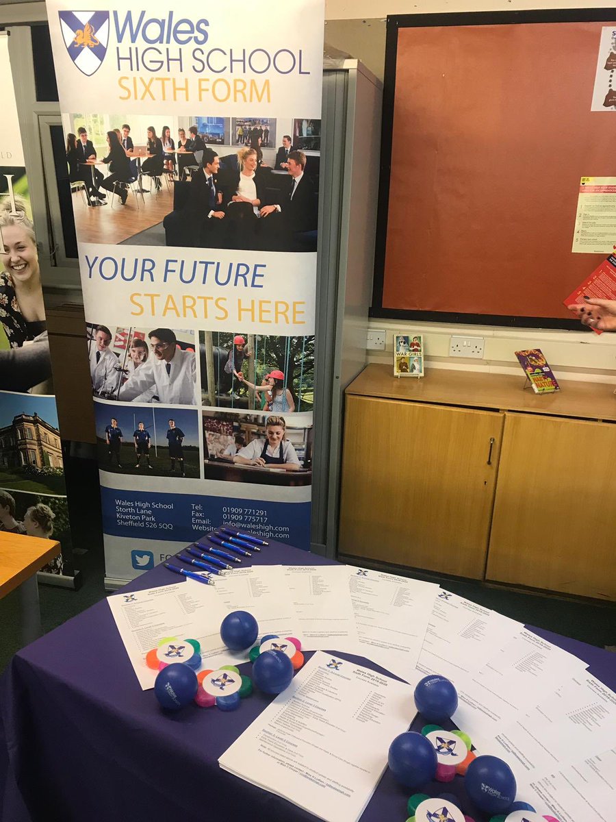 WalesSixth's tweet photo. At St Bernard’s parents evening tonight to advertise our Sixth Form #cometowales 💛💙💛💙 @WalesHigh https://t.co/Vgz5WHAaIr