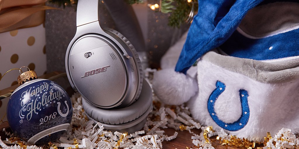Colts's tweet photo. Is #HolidayFocus on your wish list? 

RT for a chance to win @Bose QC35 II headphones and official #Colts gear! 

Rules ➡️ https://t.co/qfKNhDSozO https://t.co/YwcWMCbw7S