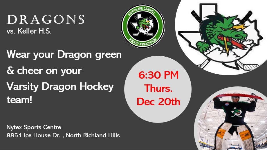 Come out and Support #DragonHockey