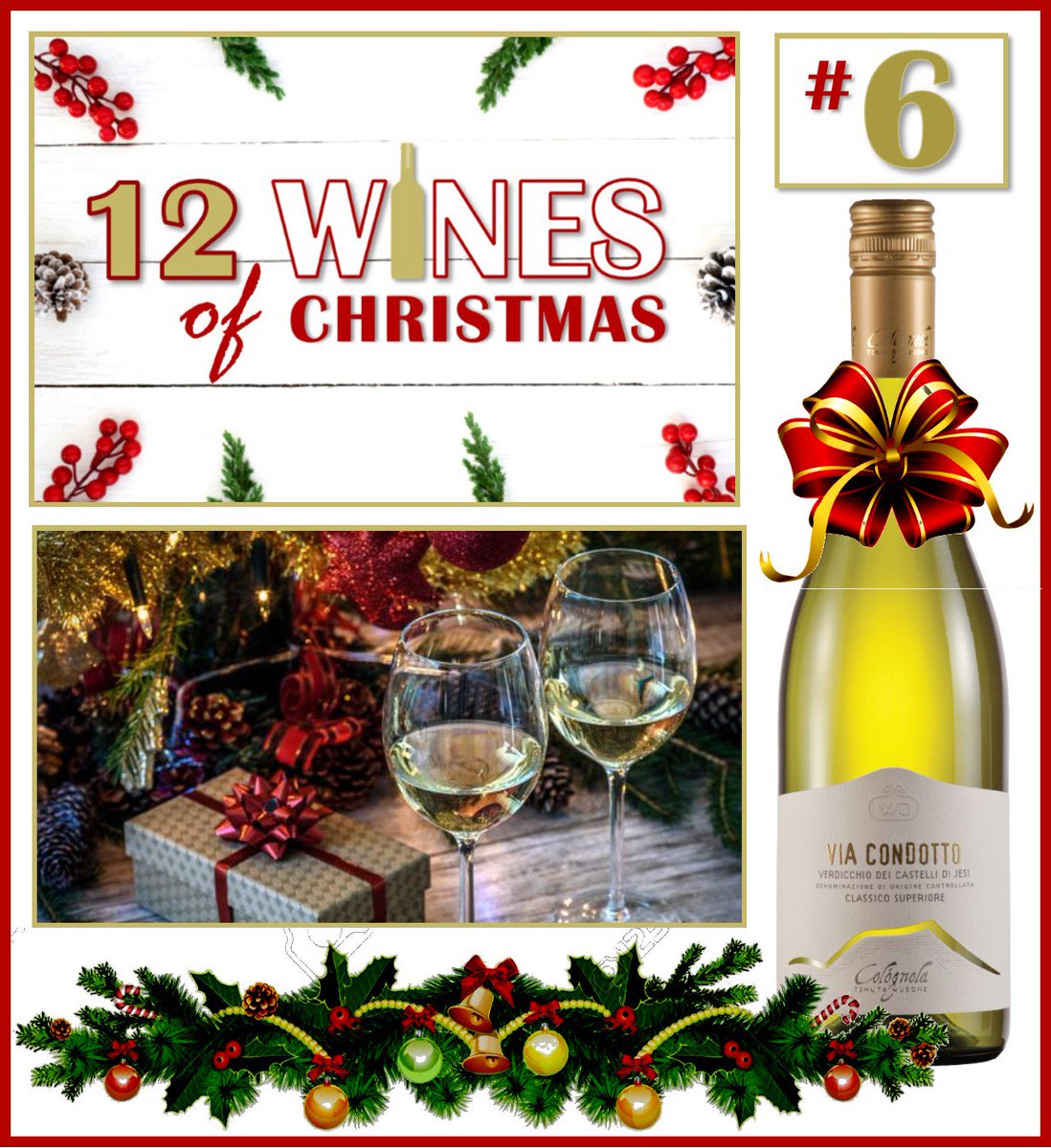 VinterraWSA's tweet photo. #6! Dreaming of a White Christmas? We've got a  wine for that.TENUTA MUSONE VERDICCHIO DEI CASTELLI DI JESI DOC CLASSICO SUPERIORE  “Via Condotto” '17  90 points “...a perfect example of the genre…Real wine &amp; solid value too. Delicious" A.Gismondi, Sept '18 +169990  $19.99 BCLS https://t.co/HY00NDsoqW