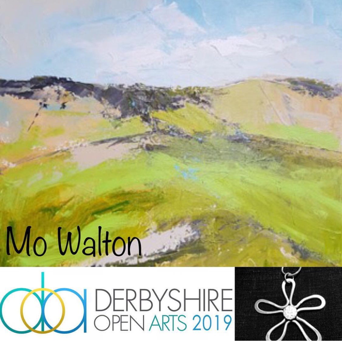 DerbyshireOArts's tweet photo. A big hello to Mo Walton, jeweller &amp; painter, who will be showing her work at The Willows #darleydale Are you looking for a venue to show your work @derbyshireopenarts in 2019? Check out our website &amp; Facebook page for details of available sites. #imforart #derbyshireopenarts2019 https://t.co/bOMKzLFuTV