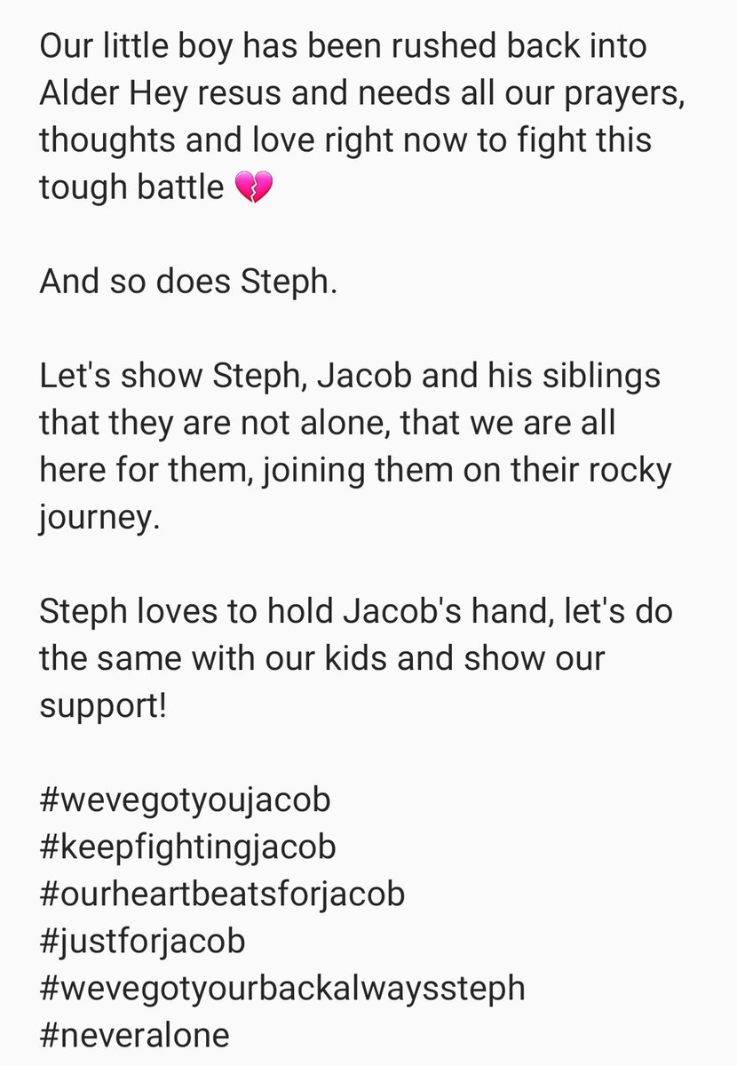 JacobsJourney18's tweet photo. #wevegotyoujacob
#keepfightingjacob
#ourheartbeatsforjacob
#justforjacob
#wevegotyourbackalwayssteph
#neveralone https://t.co/ishZLubDLj
