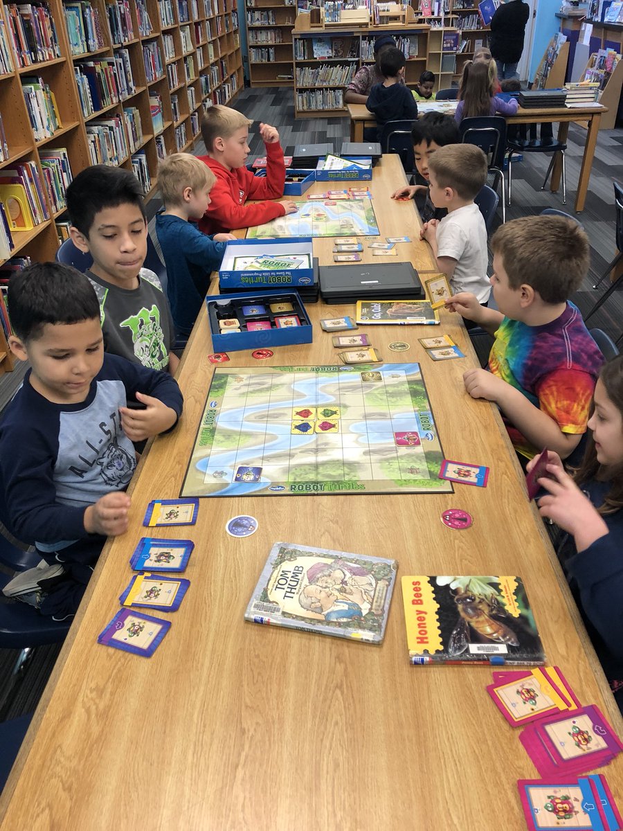 LuffLMC's tweet photo. @lufflions doing screenless coding this week with the Kindergartners, with rock star fifth graders assisting! #hourofcode2018 #LuffPride @hinklekinder @rachelbernalisd https://t.co/4JjiDXFSxT