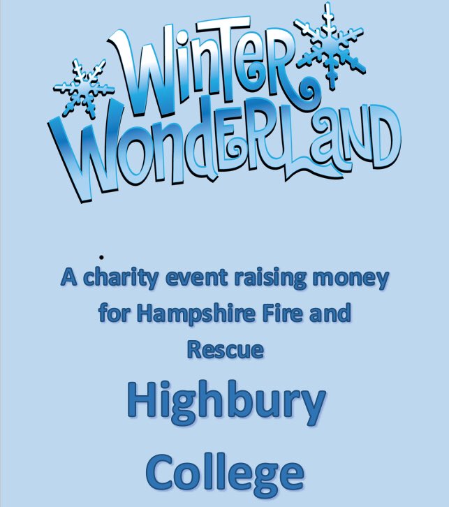 Tomorrow is our WINTER ❄️ WONDERLAND event with stalls selling goodies including: hot food, cakes, cookies, cards, jewellery, soaps, games and raffles! Doors open at 11am until 1.30pm, at Highbury College. Do come &amp; help us raise money for @Hants_fire <a href="/HighburyCollege/">Highbury College</a> <a href="/ExpressFM/">Portsmouth’s Express FM</a>