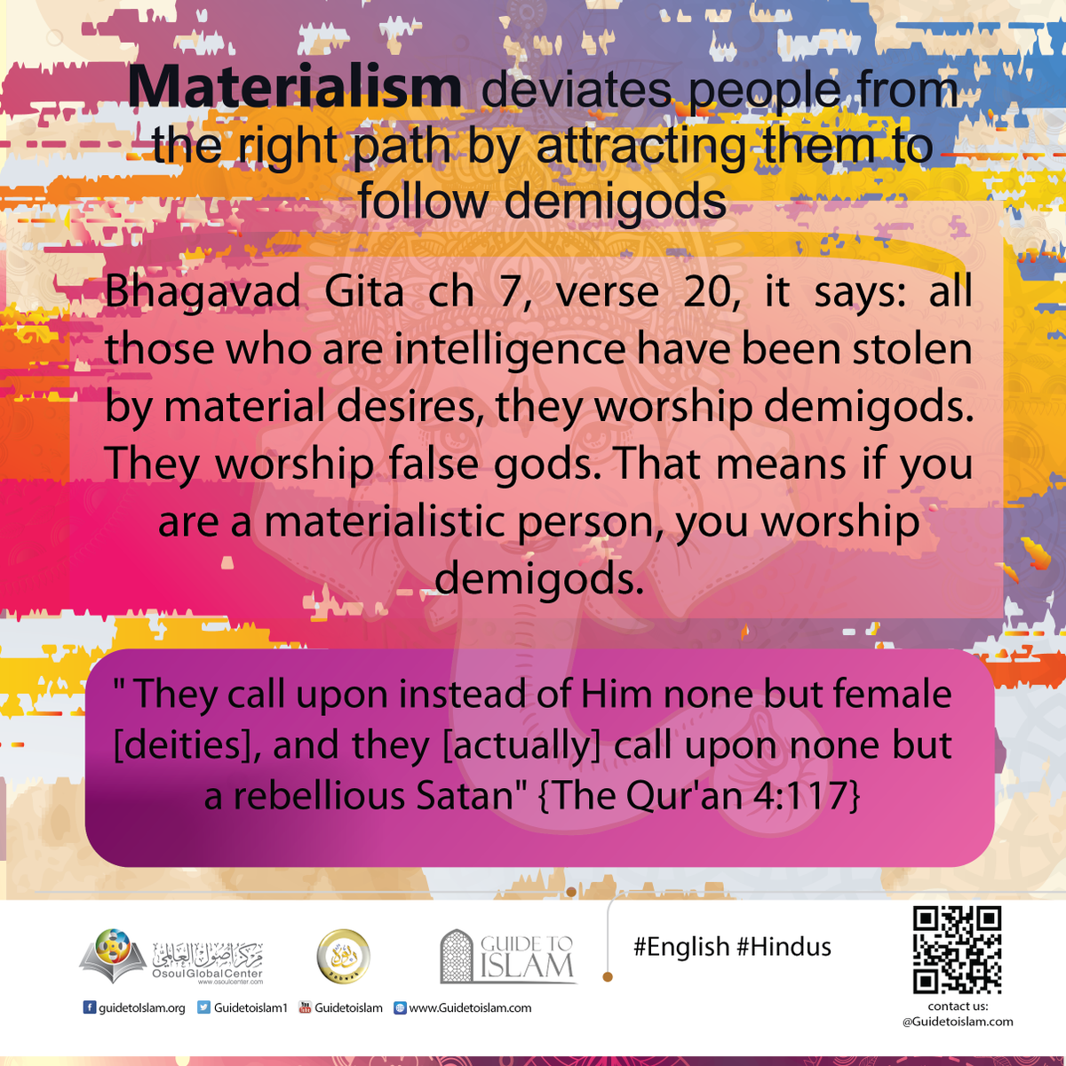 mercytweets2's tweet photo. Bhagavad Gita ch 7, verse 20, it says: all those who are intelligence have been stolen by material desires, they worship demigods. They worship false gods. That means if you are a materialistic person, you worship demigods. 

Manmohan Singh
#ZeroAdvanceOpen https://t.co/L8vS2yMeQy