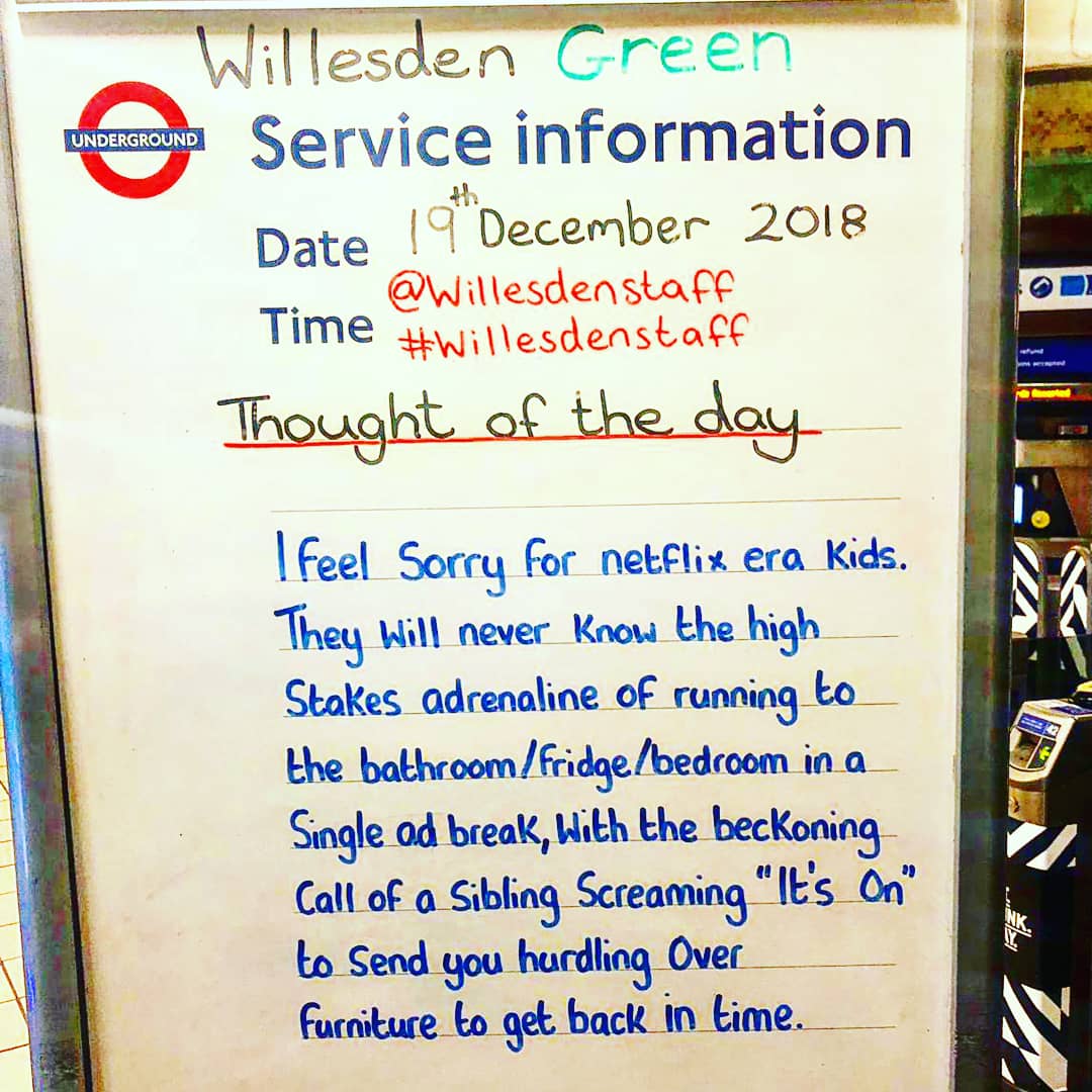 Not to mention the surge that used to happen on the National Grid with all those kettles going on! 🤔🤣🤣