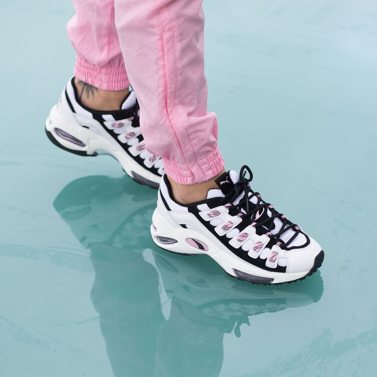 puma cell endura white pink