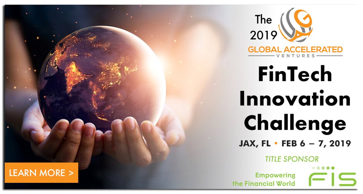 Join us at the 2019 Global #FinTech Innovation Challenge on 2/6 in #Jacksonville <a href="/FloridaTheatre/">The Florida Theatre</a> as <a href="/Bob_Legters/">Bob Legters</a> − <a href="/FISGlobal/">FIS</a> Chief Product Officer &amp; other leading industry experts discuss FinTech trends &amp; challenges for 2019 &amp; beyond. Register today! whova.com/web/ggfic_2019…