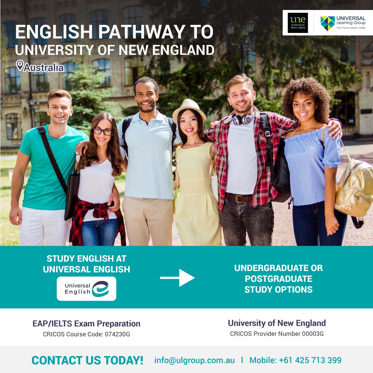 studyuit's tweet image. Learn English and unlock your future! 
Our English language courses can start you on the path to an Undergraduate/Postgraduate degree at University of New England @UniNewEngland . Enquire Today 📞 +61 425 713 399. 

#LearnEnglish #University #studyaustralia #studyabroad #ielts