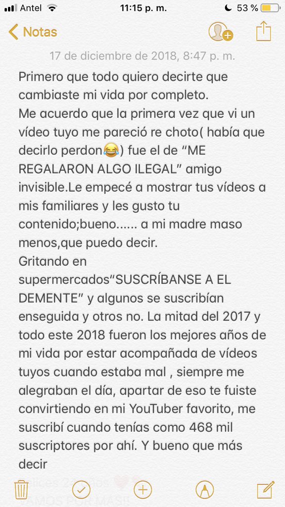 mililondra's tweet photo. 00:00 @DementeYT #cumpledemente #DementeProyect #dementedormite FELIZ CUMPLE DIOS♥️💊💞🙏🏻 UN AÑO MÁS , VAMOS POR MAS #demente https://t.co/QjVc12Nx3G
