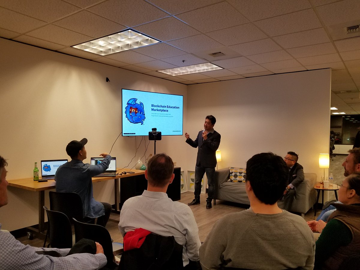 jeffbarr's tweet image. Learning about Dragonchain Academy from Sieng Van Tran @DragonchainAca . I told him about #AWS in 2007 and now I get to learn from him.