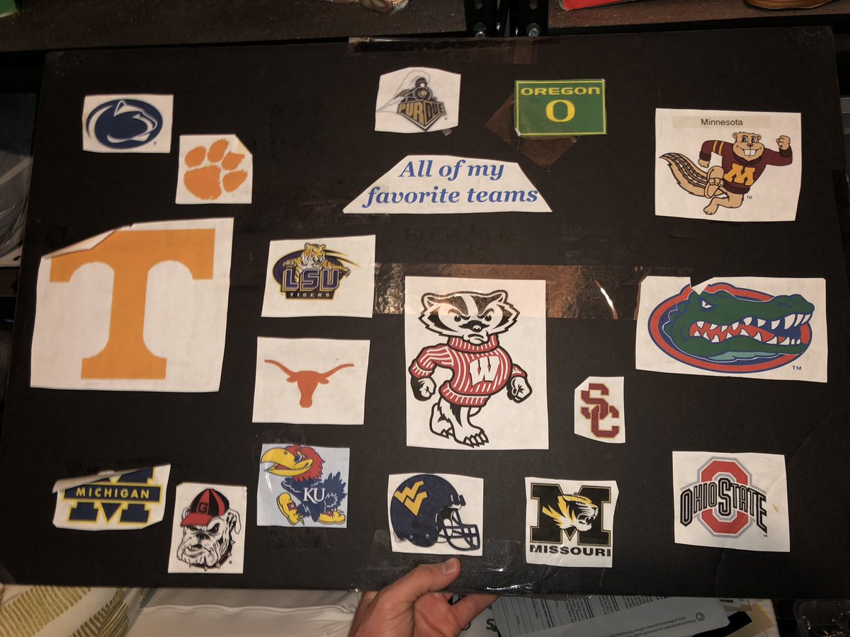 GrahamMertz5's tweet photo. My momma always told me to dream big.. tomorrow is the day I sign. Tonight I found this sitting in my basement from when I was in 1st grade. Just goes to show that no dream is ever too big, work for what you want. Plus, I know y’all see that Bucky in the middle 😉 https://t.co/BBM1KkiE7T